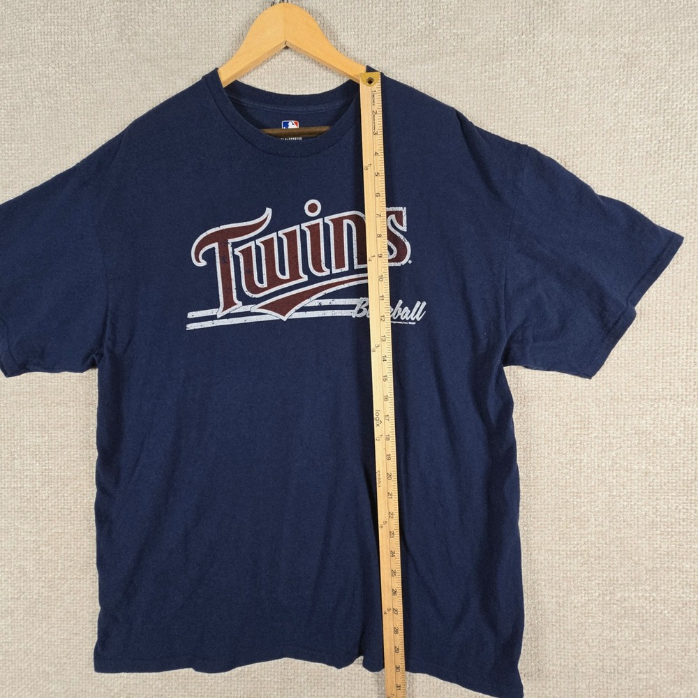 MLB Minnesota Twins Mens 2XL Navy Blue Baseball Graphic T-Shirt VF Imagewear - Picture 4 of 6